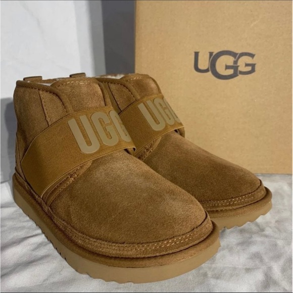 UGG Australia Neumel Camel Tan Suede Boots New With Box Womans Sizes Listed - Picture 4 of 7
